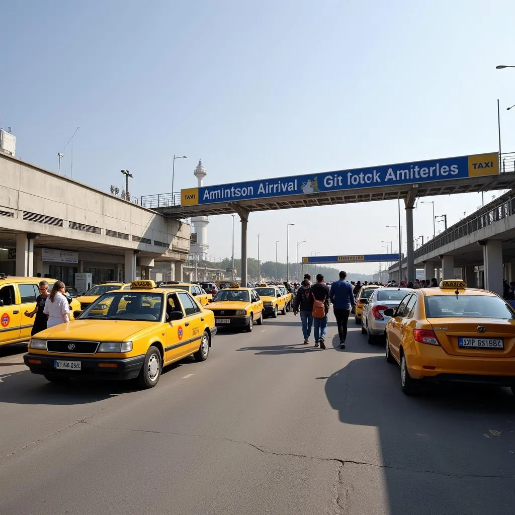 Taxi Stand at Amritsar Airport