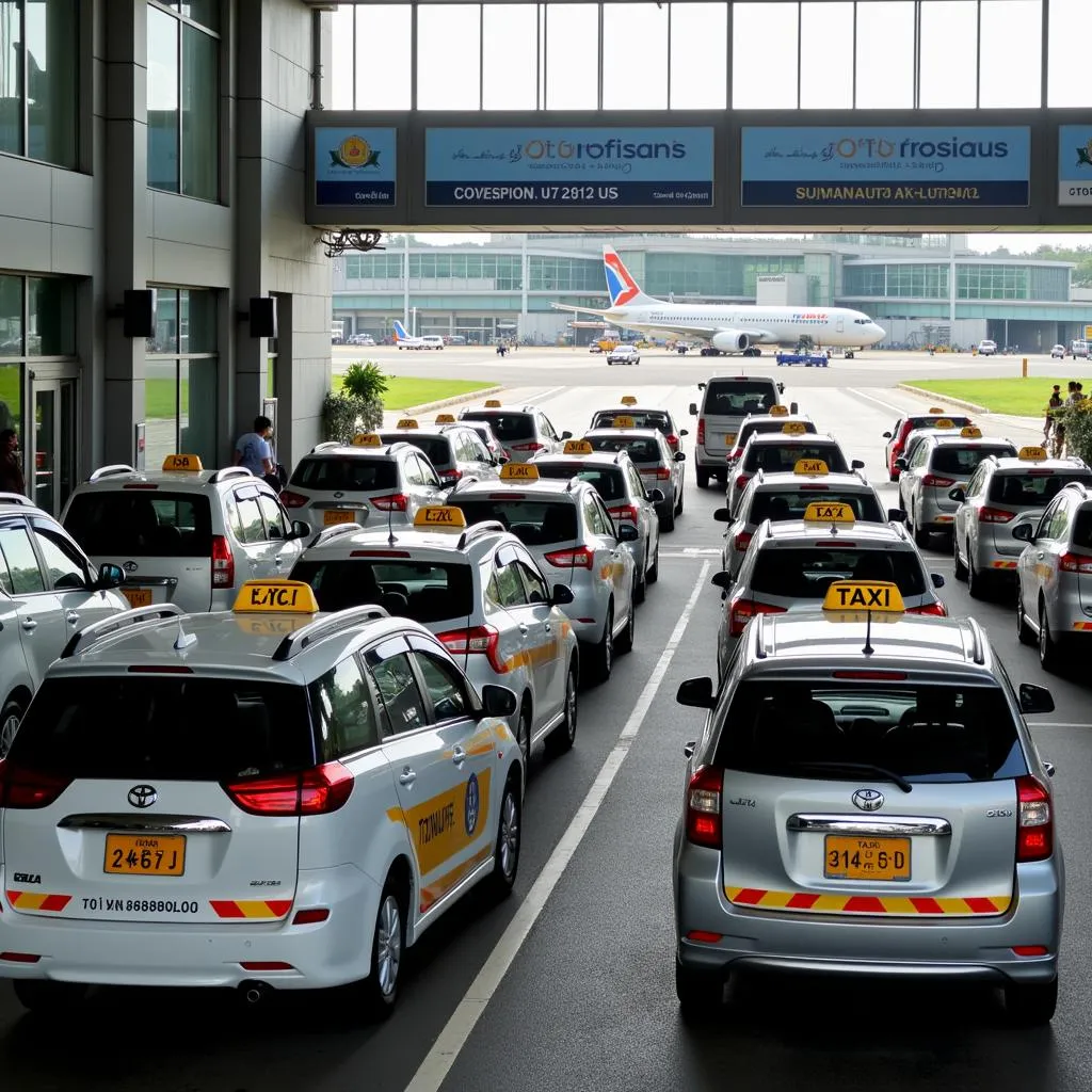 Taxi Queue at Suvarnabhumi Airport