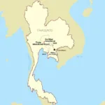 Map of Thailand's International Airports