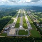 Tiruchirappalli Airport Aerial View