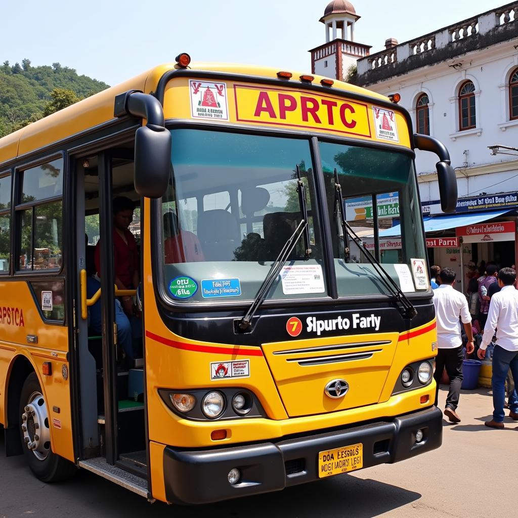 APSRTC bus at Tirupati Bus Stand