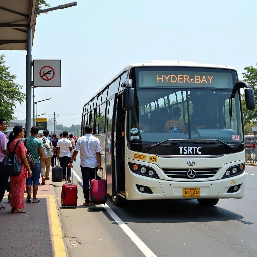 TSRTC Bus at Hyderabad Airport