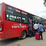 BMTC Vayu Vajra bus at Majestic Bus Stand