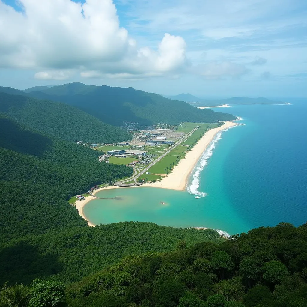 Veer Savarkar International Airport and the Surrounding Landscape of the Andamans