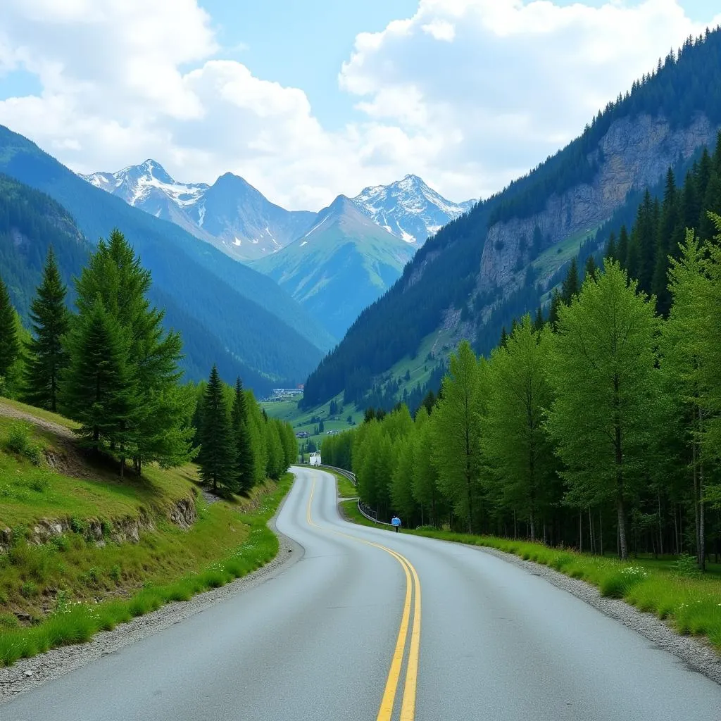 Winding Road to Pahalgam