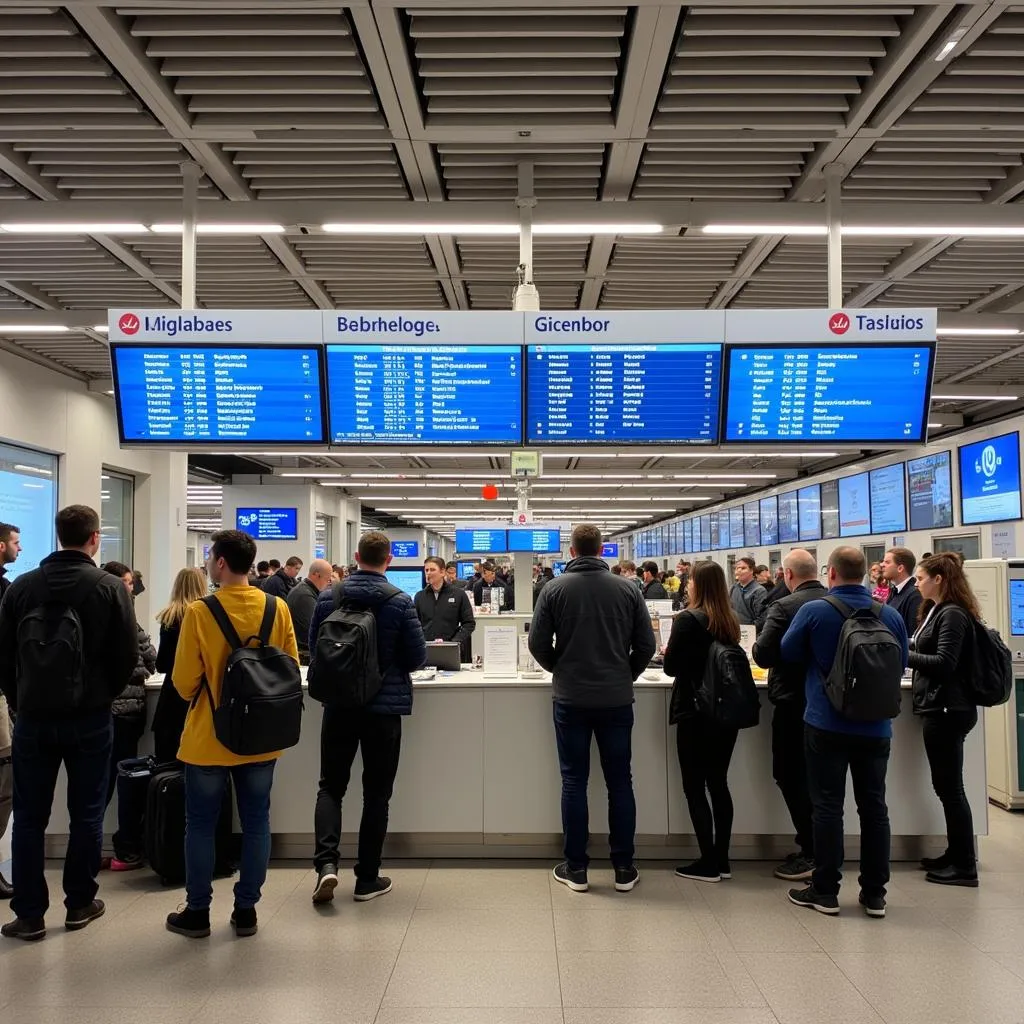 Information Desk at Zurich Airport Station