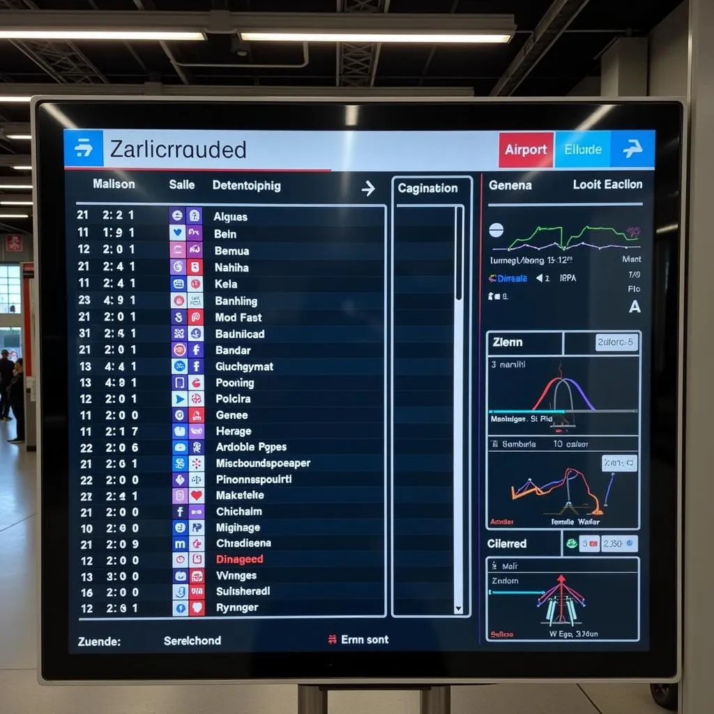 Zurich Airport Train Schedule Board