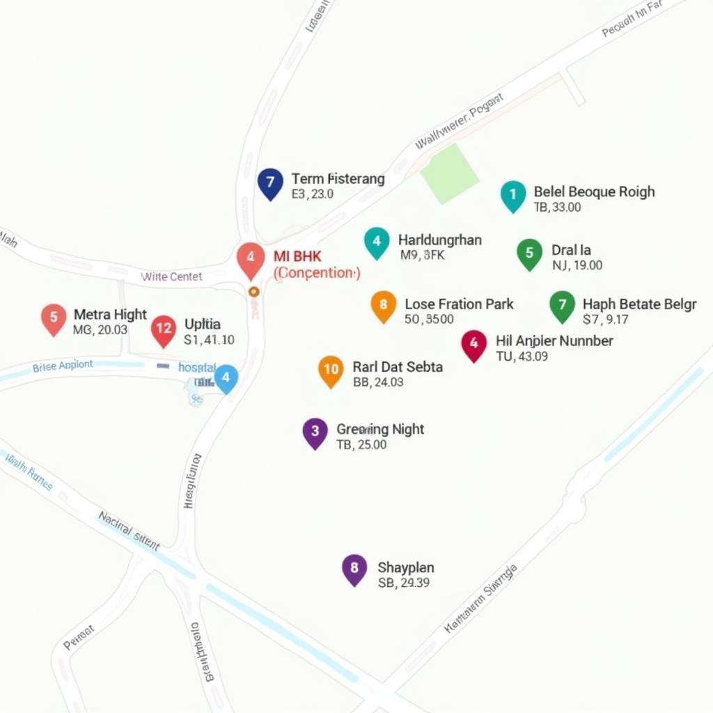 Map of 2 BHK Apartments Near Delhi Airport