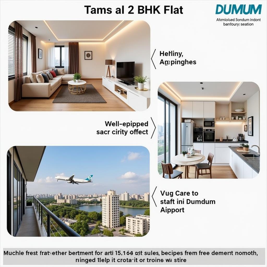 Modern Amenities in 2 BHK Flats Near Dumdum Airport