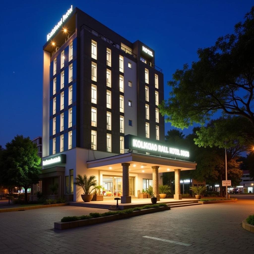 Modern 3-Star Hotel Exterior Near Kolkata Airport