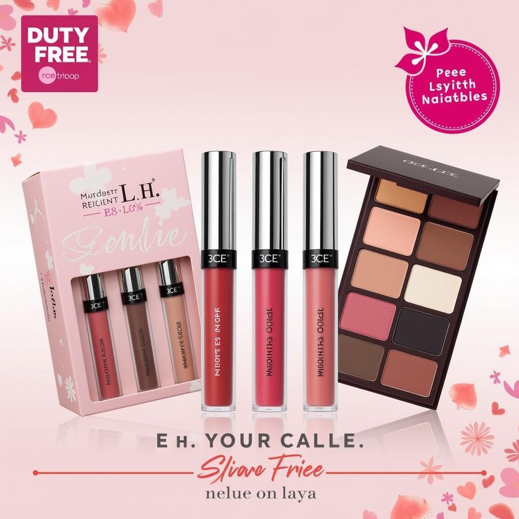 3CE Best-Selling Makeup Products in a Duty-Free Shop