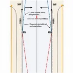 4b8 Airport Diagram Runway Markings: Detailed view of runway markings, including thresholds, centerlines, and designations, as depicted on a standard 4b8 airport diagram.