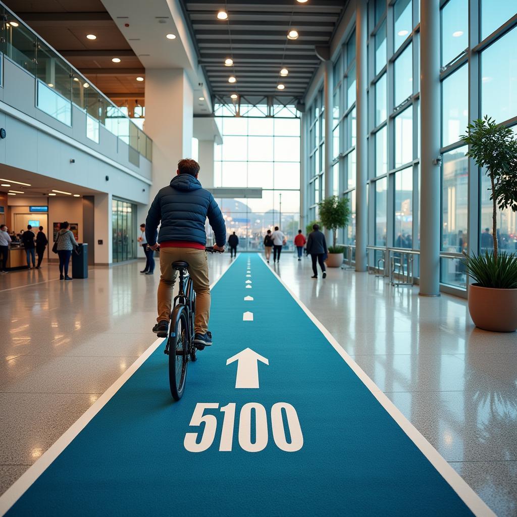 5100 Airport Bike in Designated Airport Lane