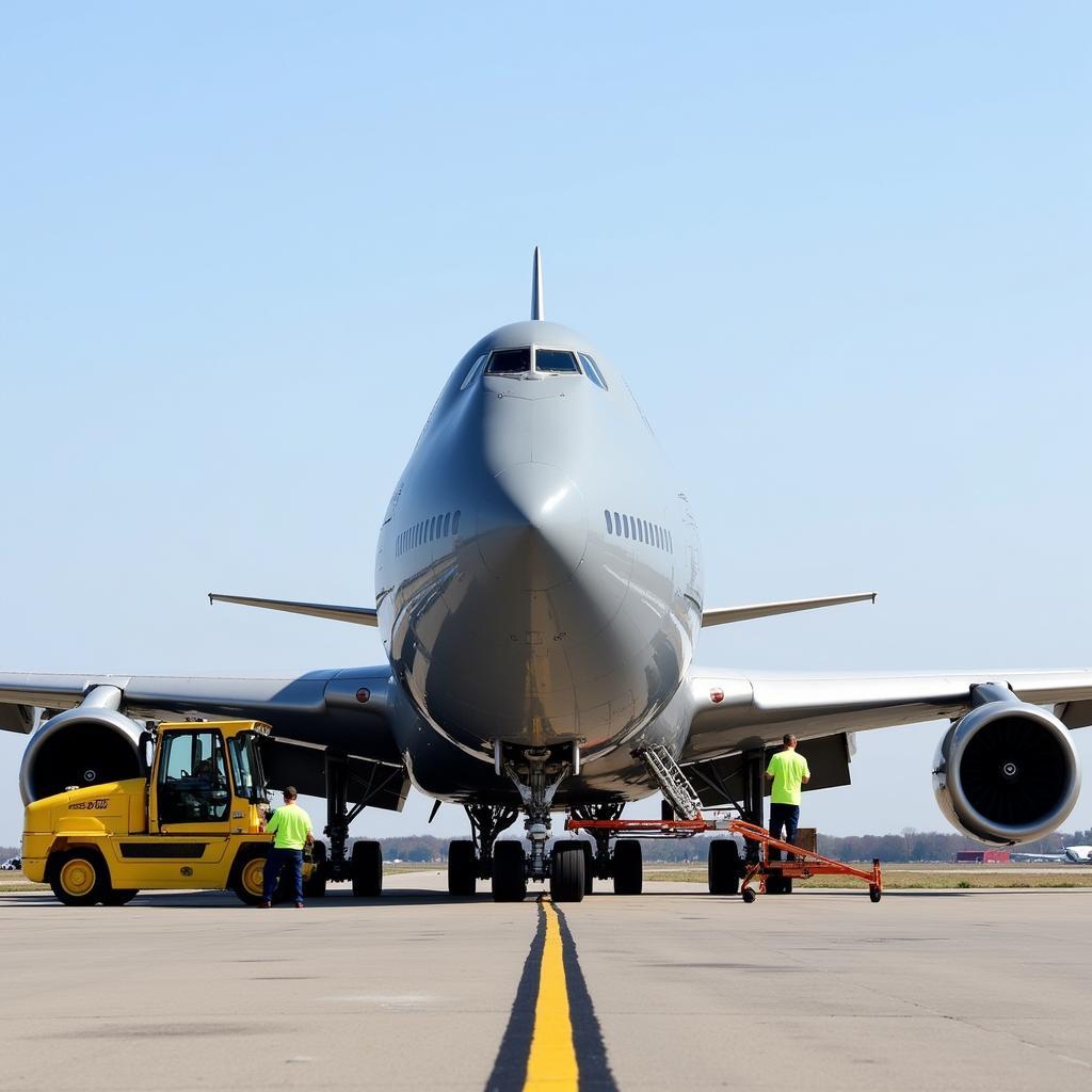 747-8 Airport Ground Handling Procedures and Equipment