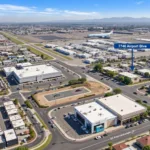 Aerial View of 7746 Airport Blvd and LAX