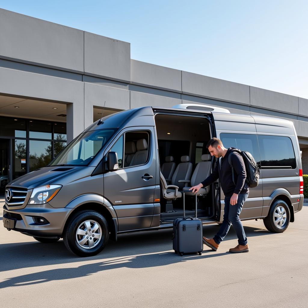 Modern 9 Seater Minivan for Airport Transfers