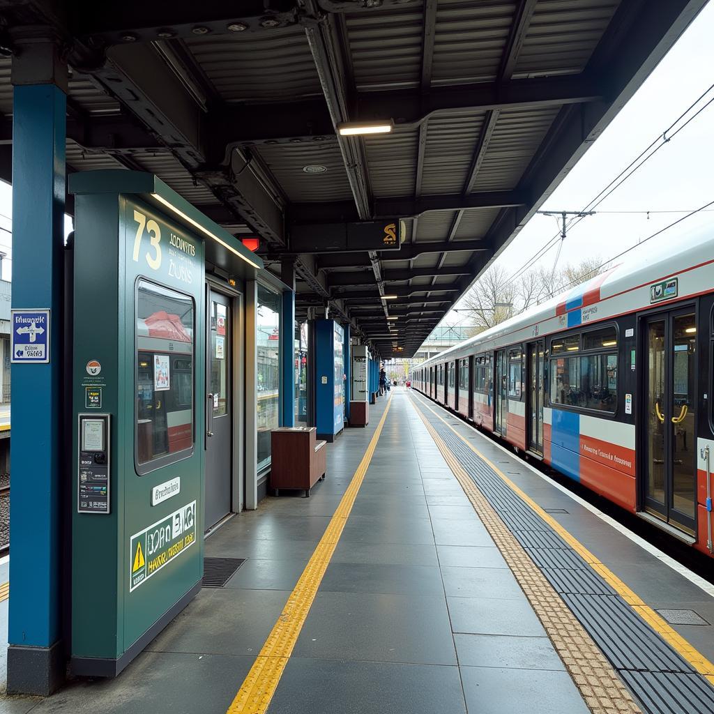 A3 Bus Stop Near Train Station Connecting Passengers to Wider Network