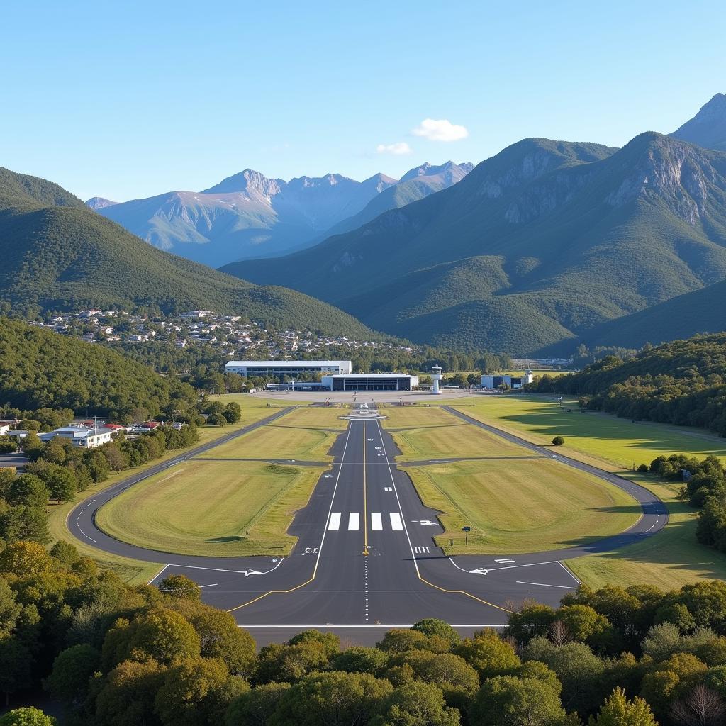 Aerial View of Aamby Airport