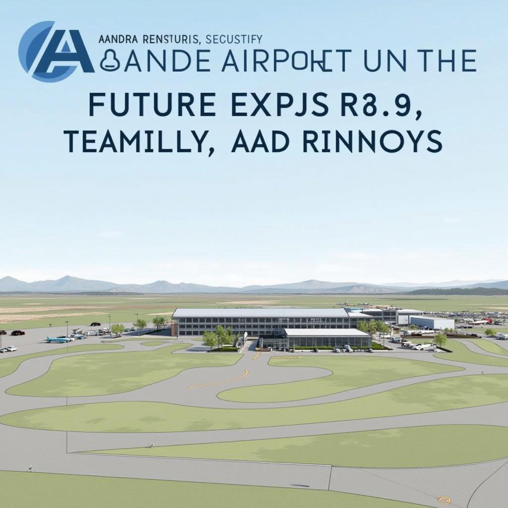 Aandra Airport Future Expansion Plans - An artist's rendering of the planned expansion project, showcasing new terminals and runways.