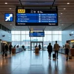 Aarhus Airport Terminal Navigation Signage