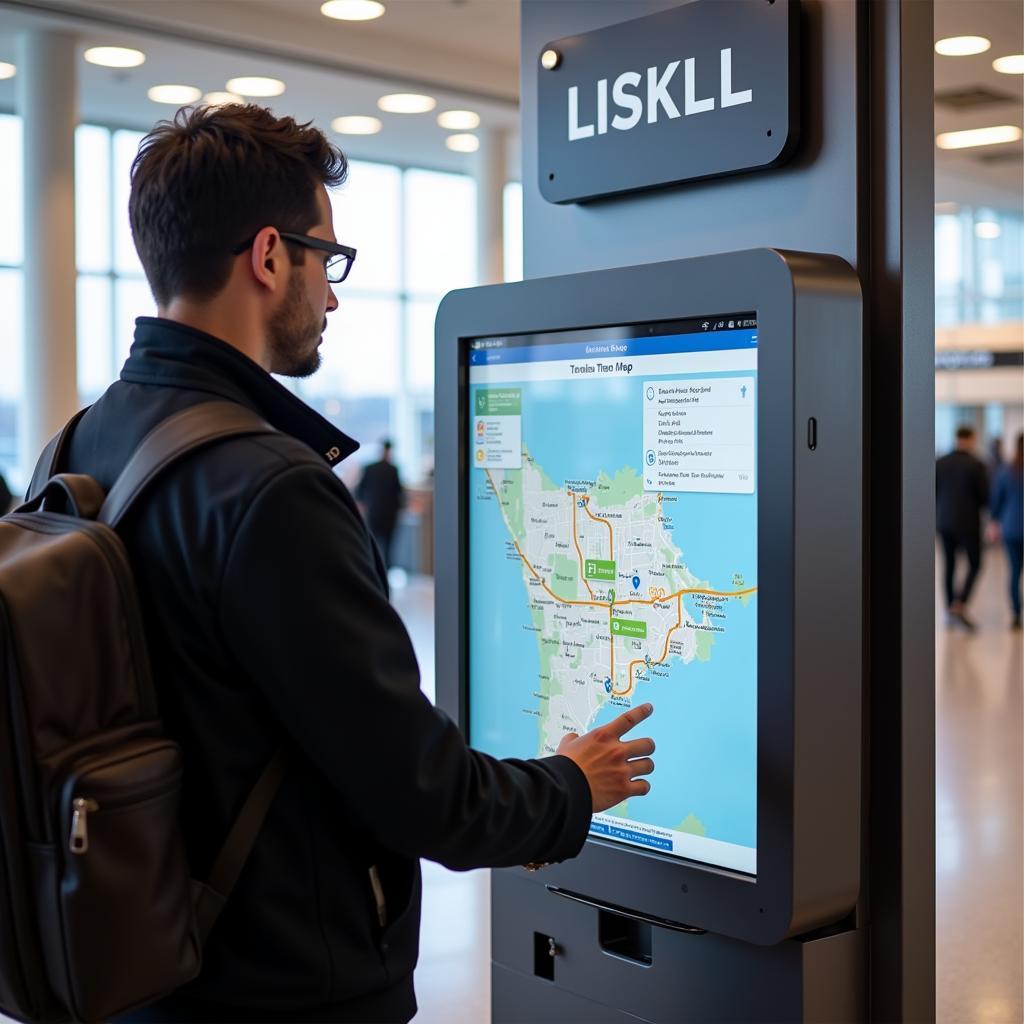 Abbotsford Airport Digital Kiosk and Terminal Map