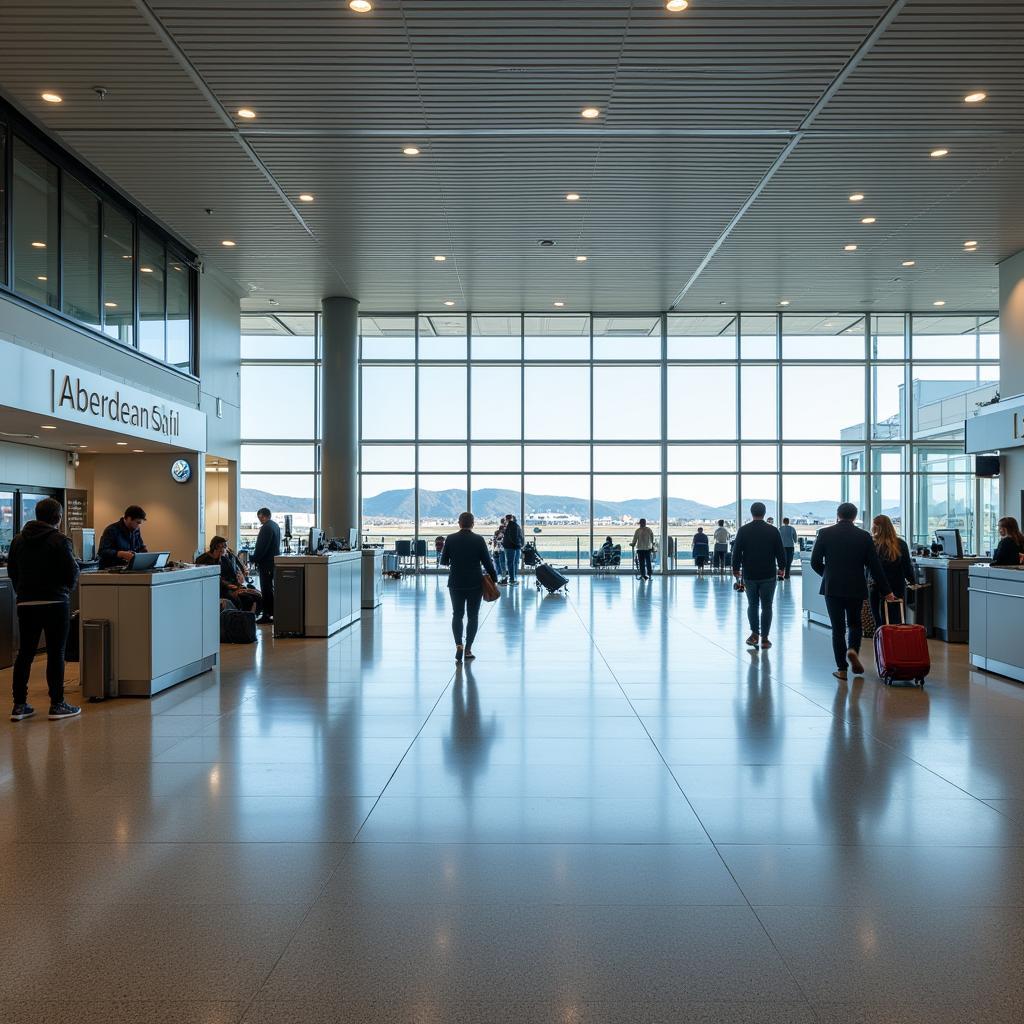 Aberdeen Airport Arrivals Hall