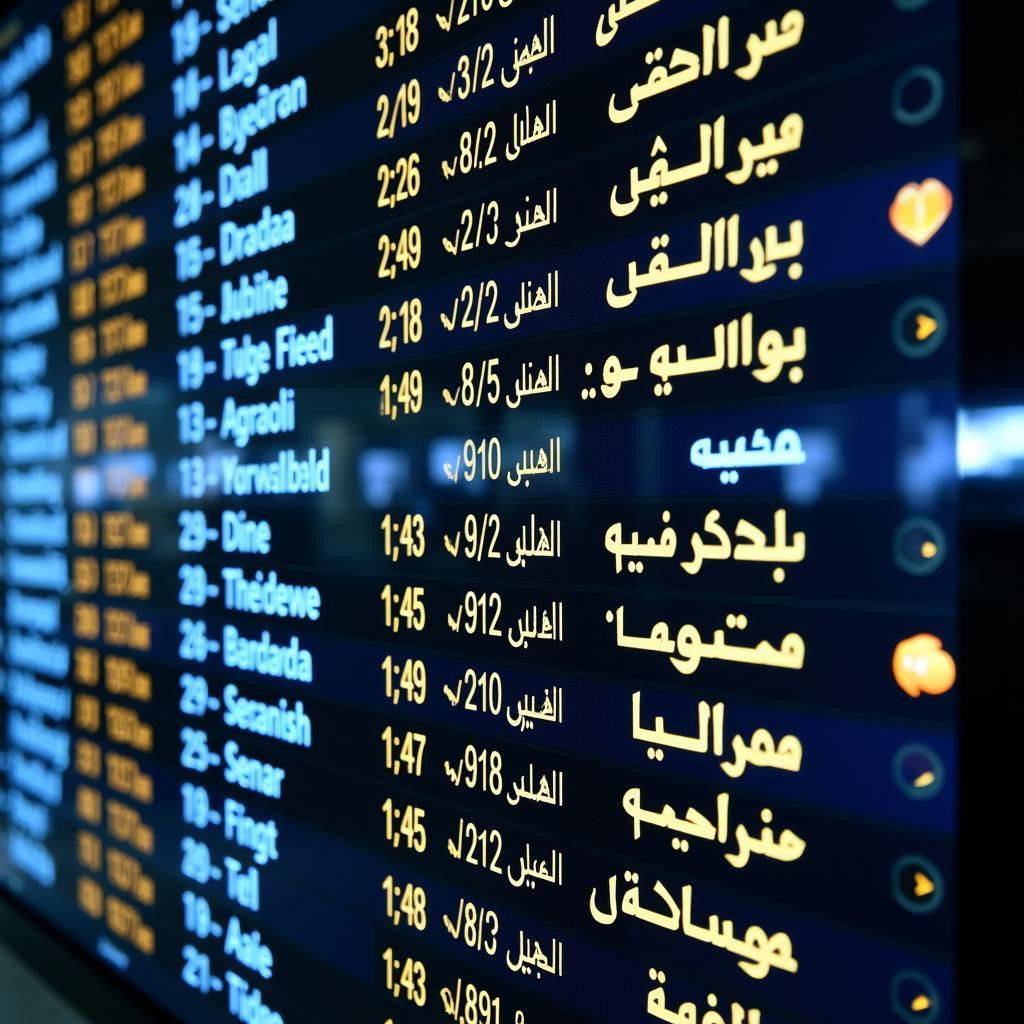 Abha Airport Arrivals and Departures Board