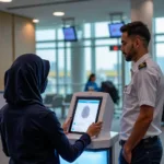 Biometric Scan at Abu Dhabi Airport Immigration