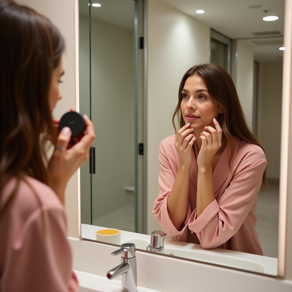 Arrival Makeup Touch-up at Abu Dhabi Airport