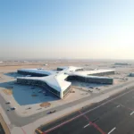 Abu Dhabi Airport Midfield Terminal Exterior View