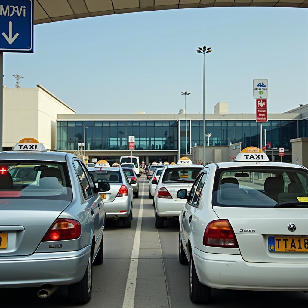 Abu Dhabi Airport Taxi Stand