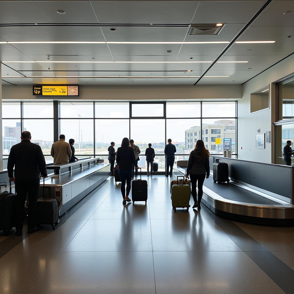 Abu Dhabi Airport Terminal 1 Baggage Claim Area