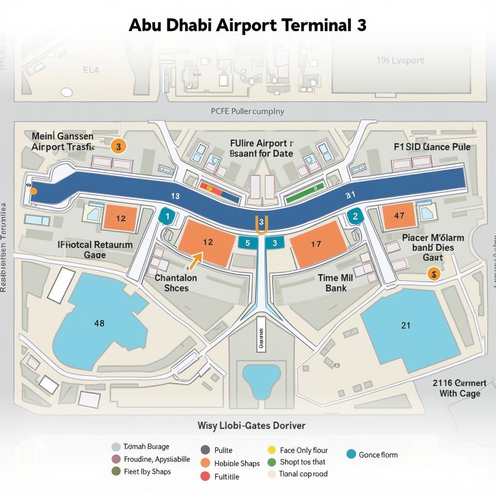 Abu Dhabi Airport Terminal 3 Layout Overview