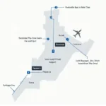 Abu Dhabi Airport Terminal Map: Layout of Terminals 1, 2, and 3