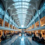 Abu Dhabi Airport Terminal Overview - Modern Architecture and Passenger Amenities