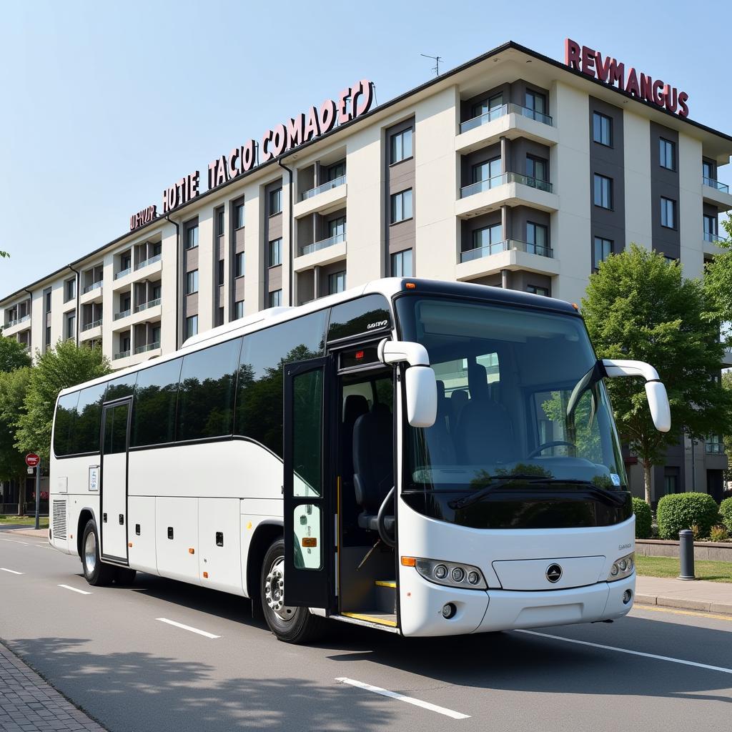 Airport shuttle bus in Aerocity