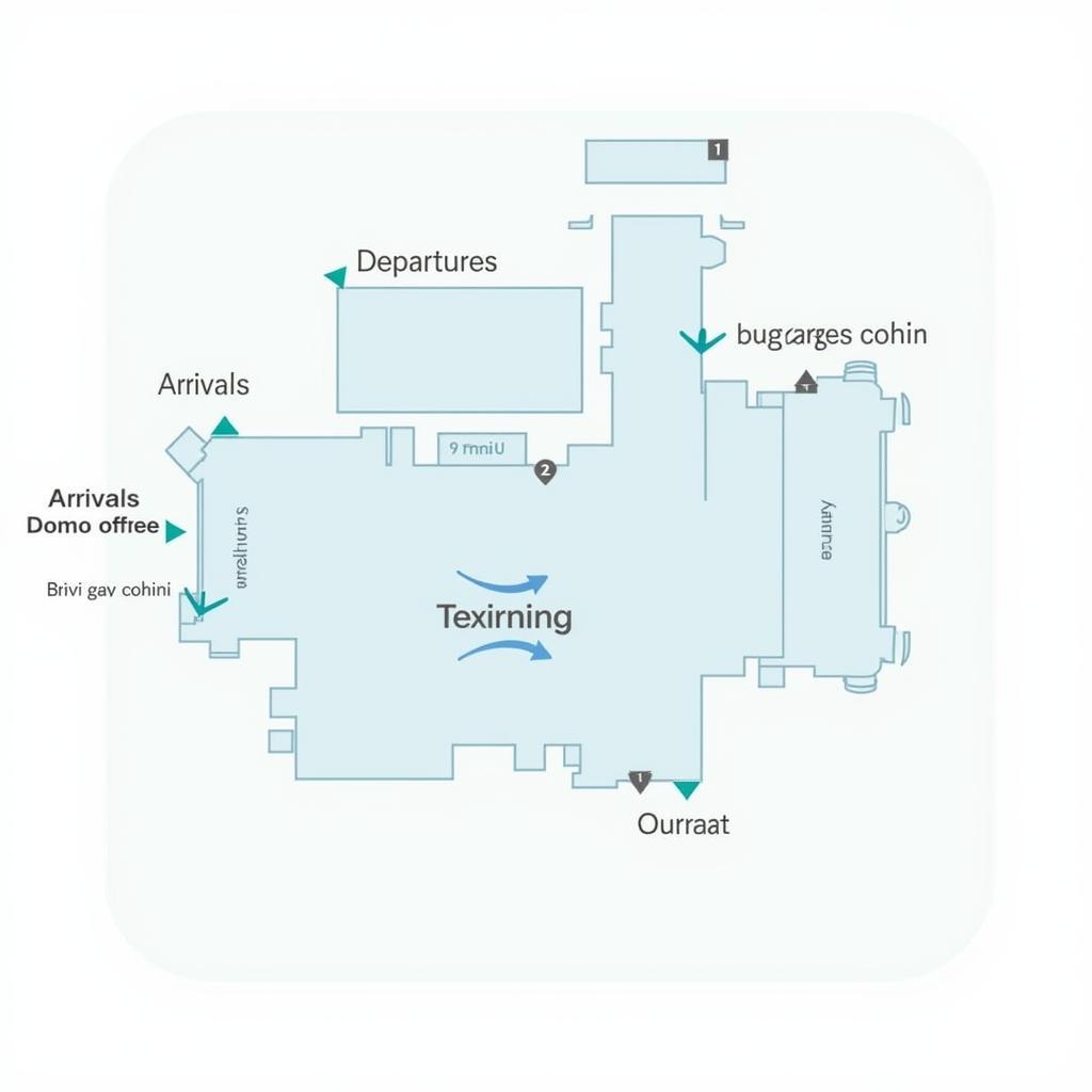 Afonso Pena Airport Terminal Layout and Passenger Flow