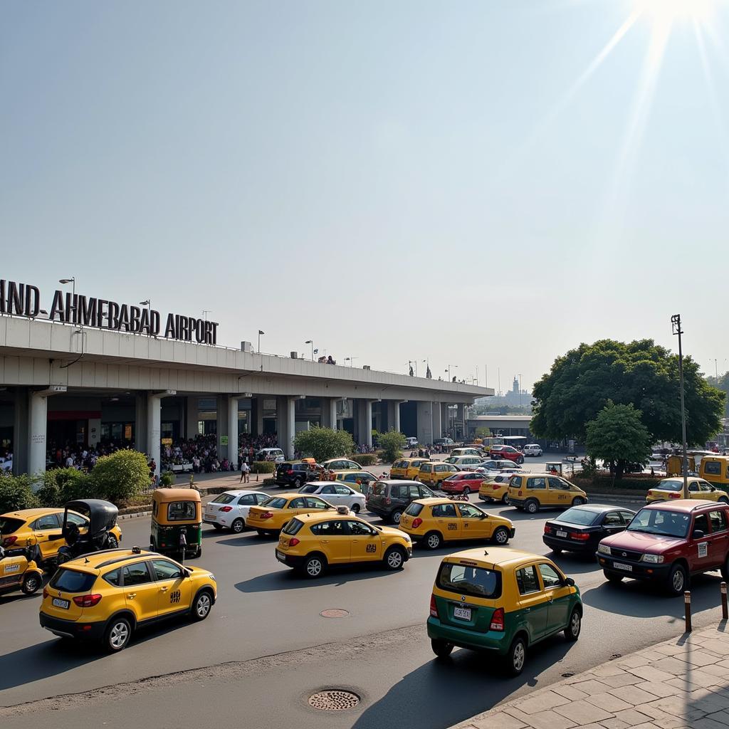 Taxi and Auto-rickshaw at Ahmedabad Airport