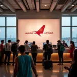 Air India Customer Service Desk at Delhi Airport