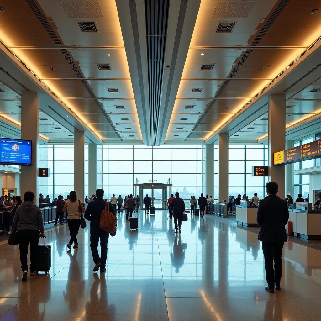 Airport Arrival Hall Delhi