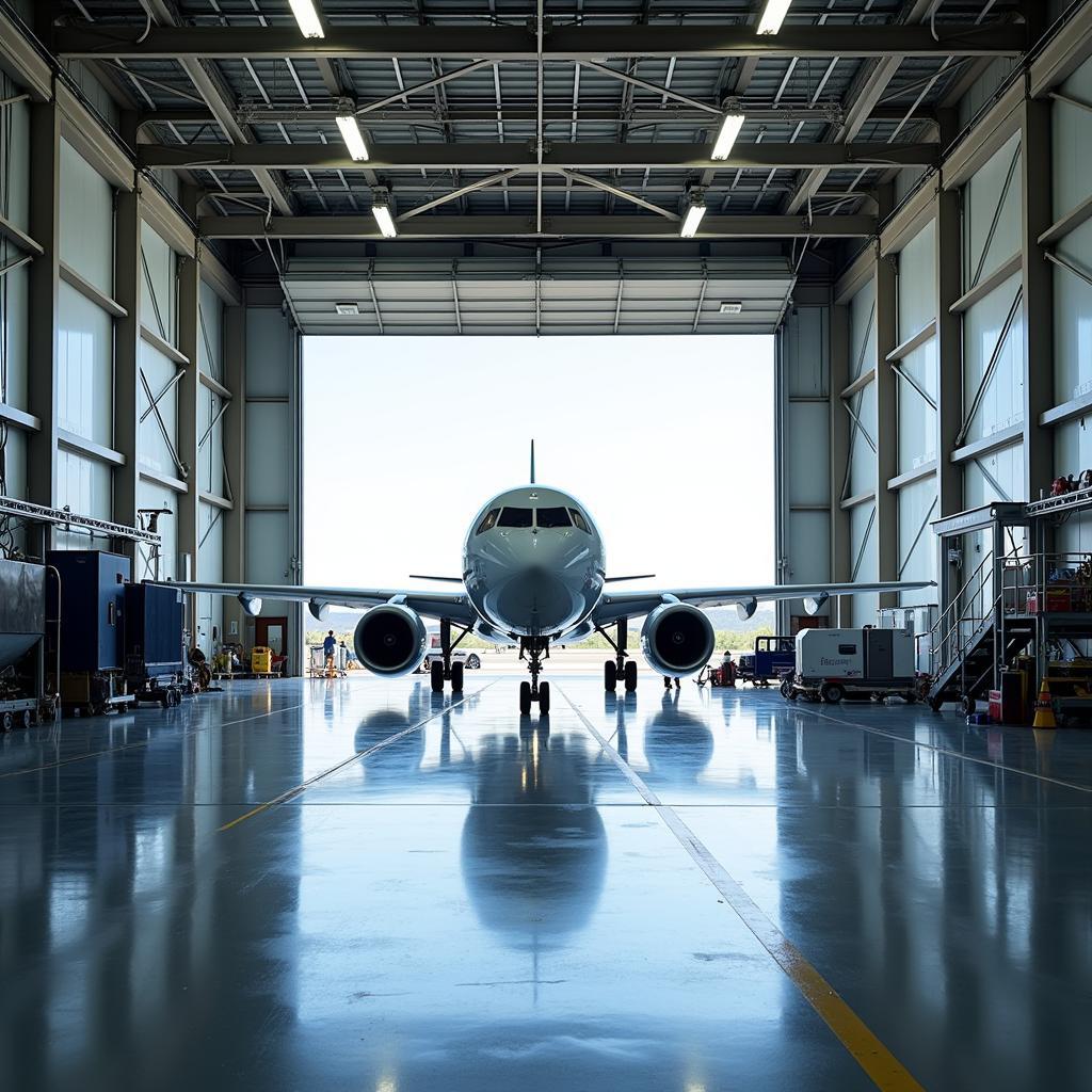 Modern Aircraft Maintenance Hangar at 5501 Airport Blvd