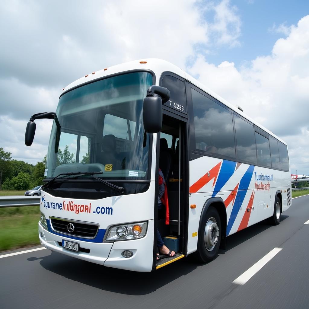 Airport Bus Traveling Between BKK and DMK