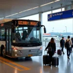 Airport bus provides a budget-friendly way to travel to Kuala Lumpur city center