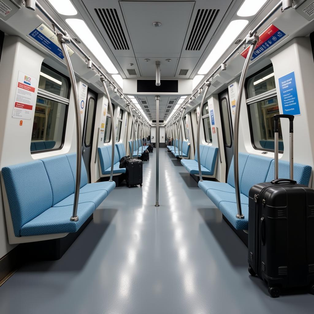 Inside the Delhi Metro Airport Express Line