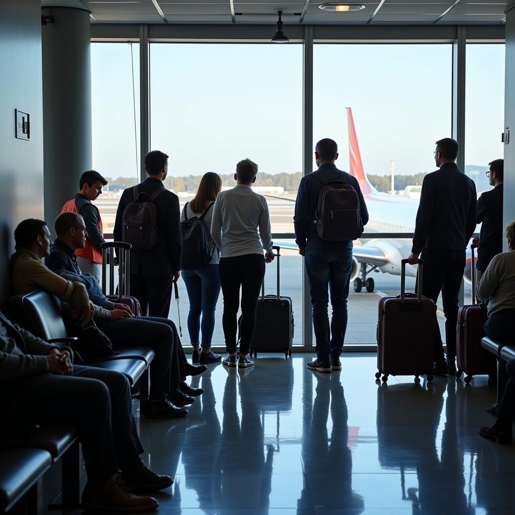 Boarding Process at Airport Gate No 1