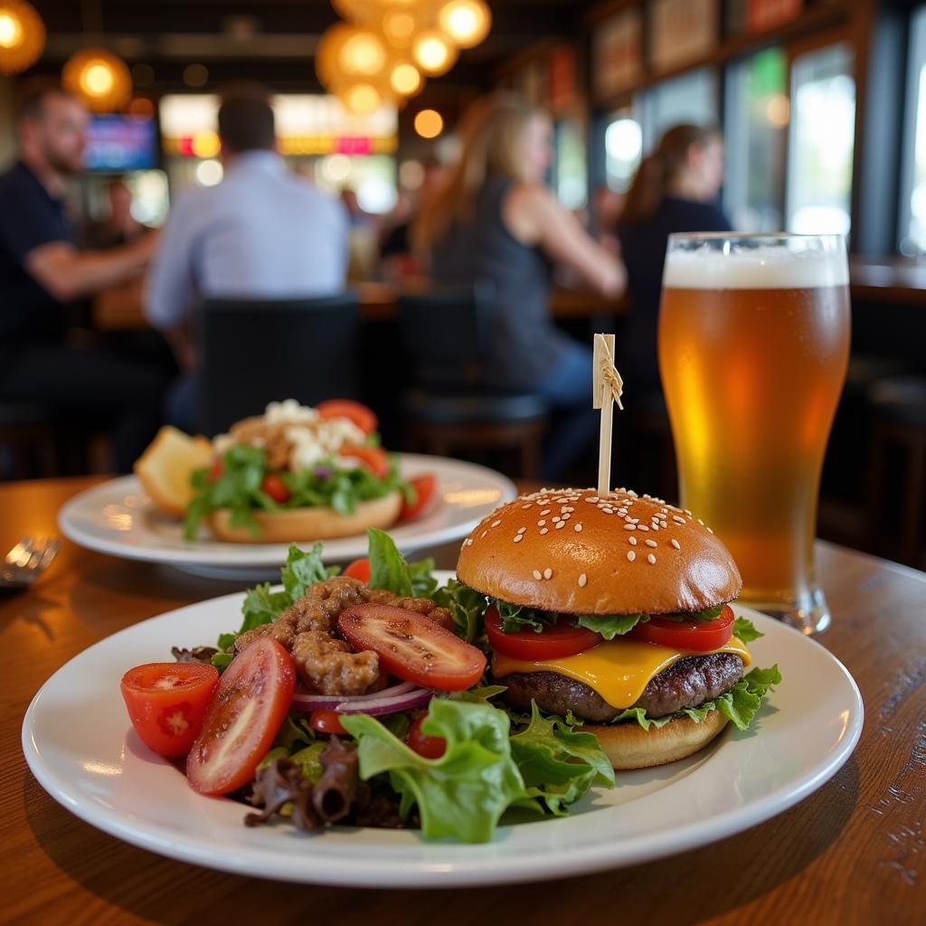 Delicious Food and Drinks at the Airport Pub