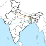 Map of Flight Routes from Rewa Airport