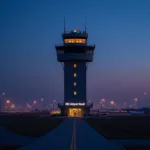 Modern Air Traffic Control Tower at 492 Airport Road