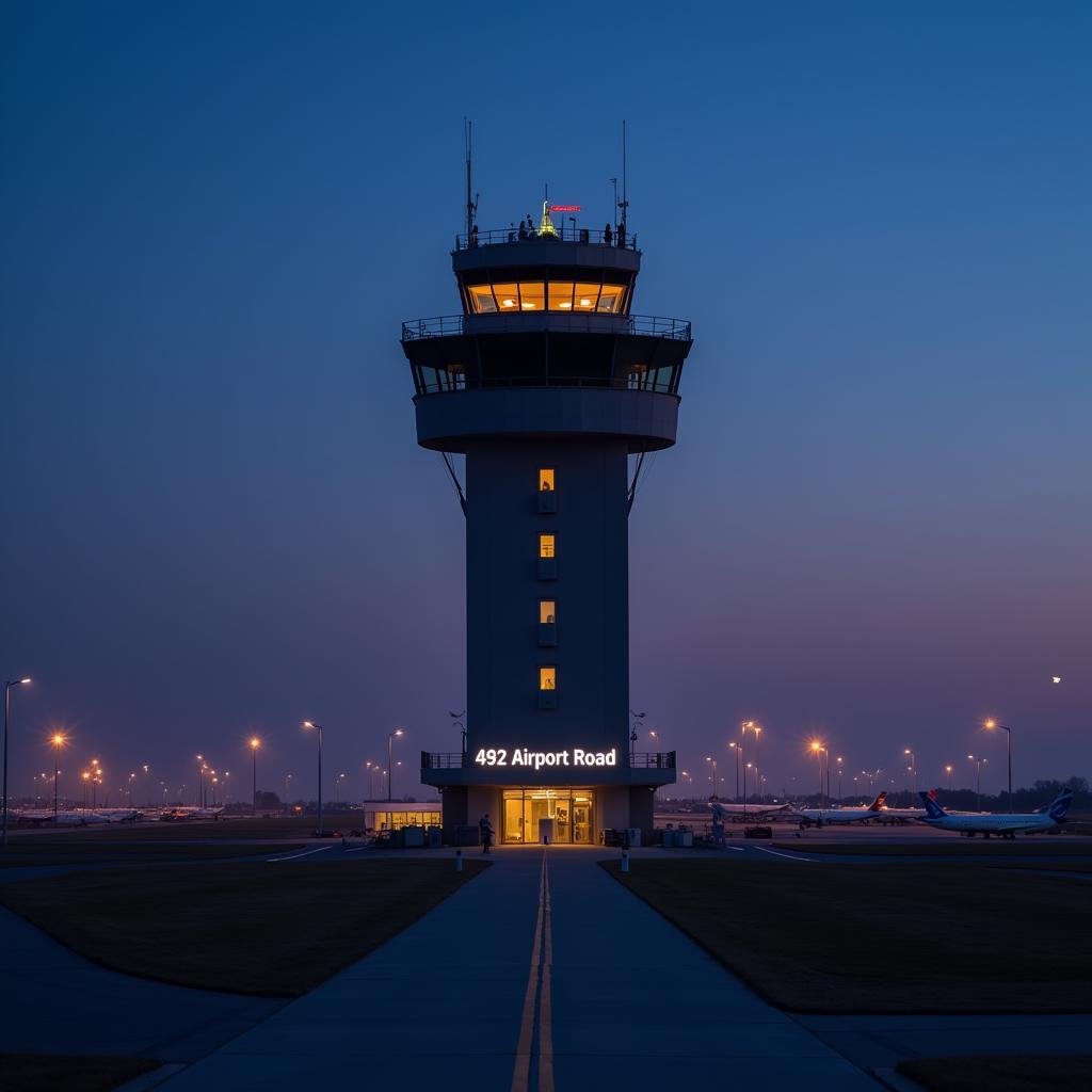 Modern Air Traffic Control Tower at 492 Airport Road