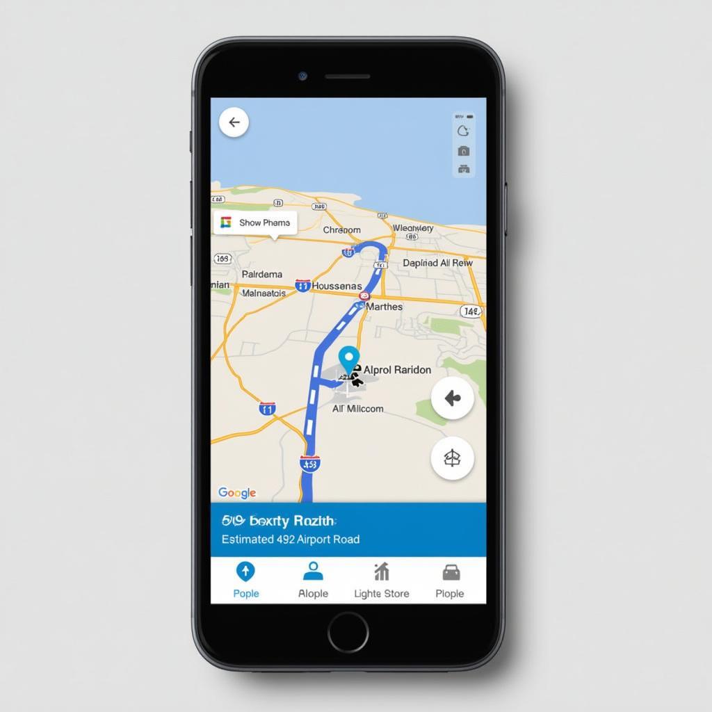 Navigating to 492 Airport Road with a Mobile App